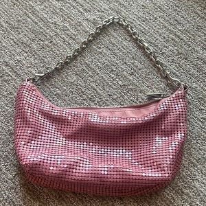 Pink metal chain purse Barbie urban outfitters